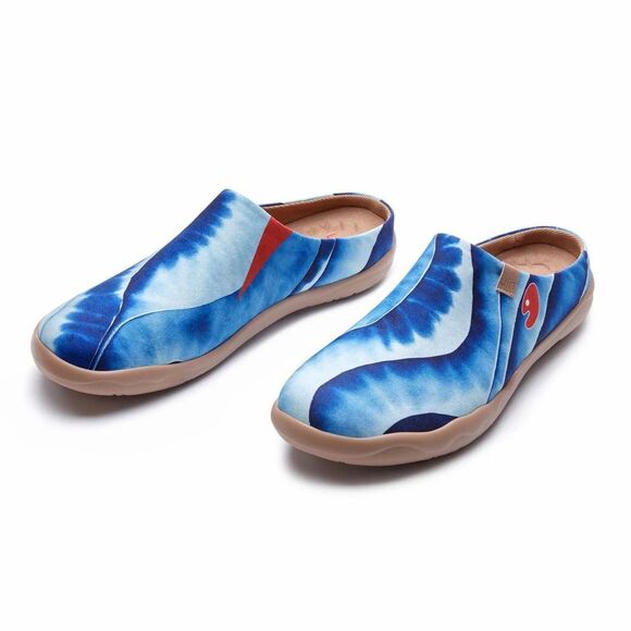 UIN Men's Mules Comfort Shoes Casual slipper (INDIGO WAVES MALAGA) - Picture 8 of 10